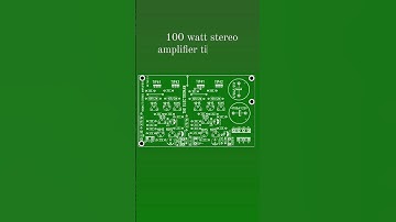 100 watt stereo amplifier tip 41 /42