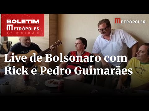 Nos EUA, Bolsonaro faz live com cantor Rick e ex-presidente da Caixa