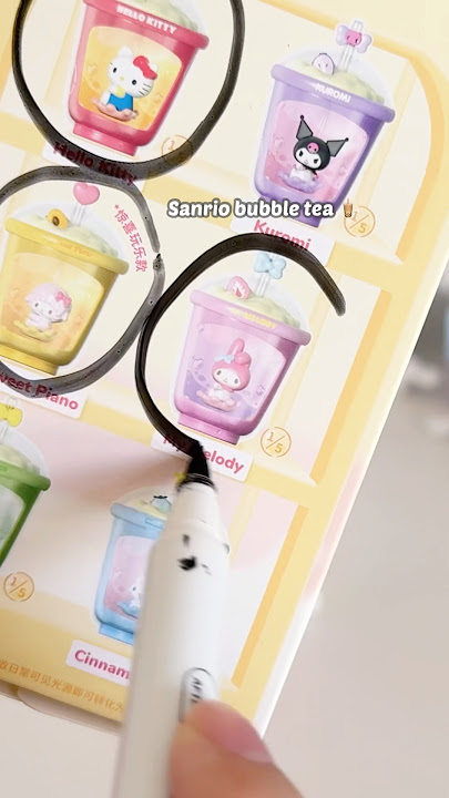 which flavour is your favourite?? #sanrio #mymelody #cinnamoroll #kuromi