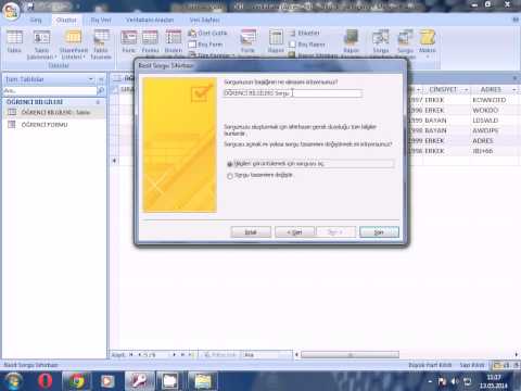 Video: Veritabanında Sorgular Nasıl Oluşturulur