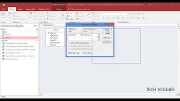 Creating Relationships between tables in MS Access | Tech Veggies