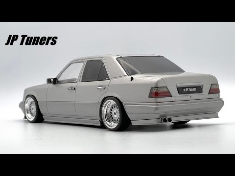 ☆1:18 MERCEDES E W124 TUNING JP Tuners-UNIQUE☆MODIFIED