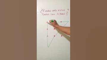 Thumbnail of ¿Puedes unir 9 puntos con 4 lineas? #trucosmatematicos #acertijosmatematicos #acertijos #profeeber