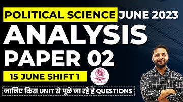 Ugc Net Political Science Exam Analysis Today Shift 01 By Anurag Sharma
