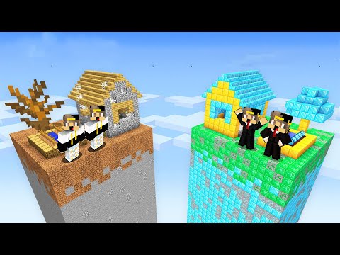 ماين كرافت ولكن رسبت علي شانك واحد شنك الاغنياء ضد شانك الفقراء عالم غريب