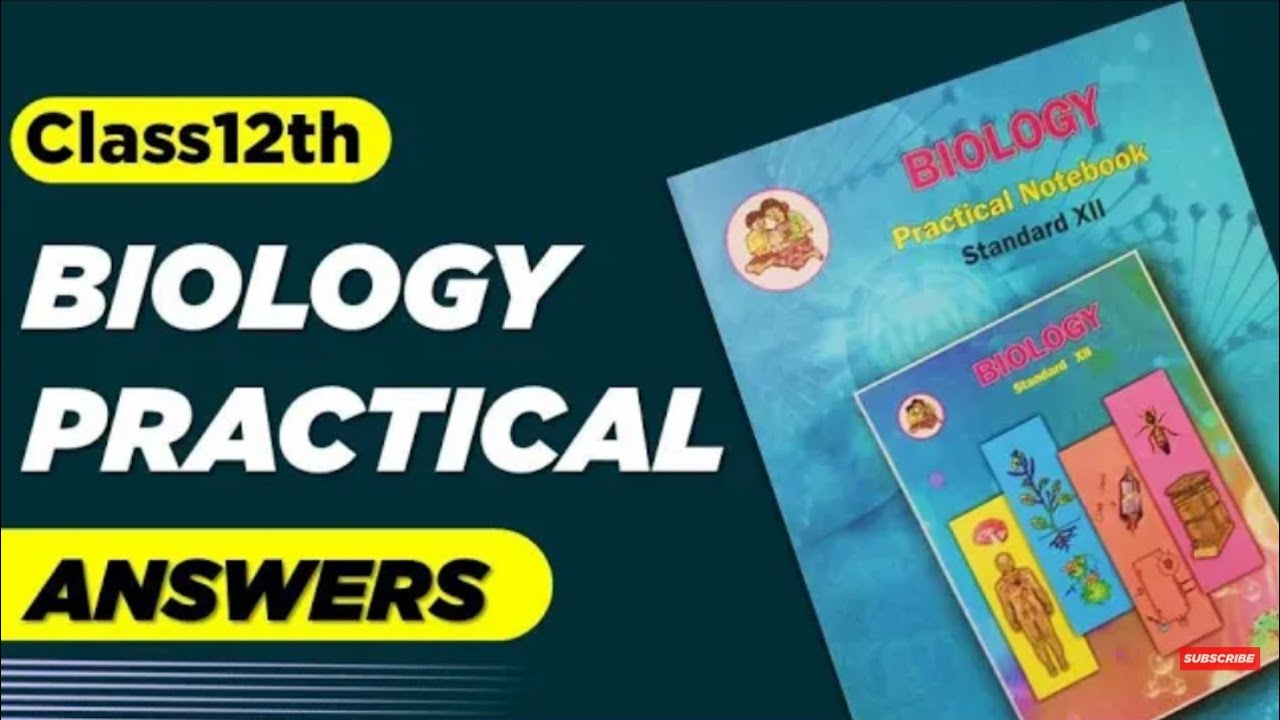 12th class Hsc biology practical notebook answer experiment 1,2,3,4,5,6