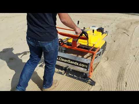 Sand Sifting  Sand sifting with Barracuda beach cleaner