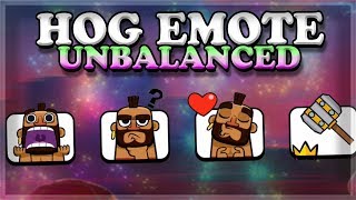 Hog Emotes are OVERPOWERED | Clash Royale 🍊