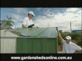 Garden Shed Installation - Roof Panel Installation Garden Shed Installation - Roof Panel Installation