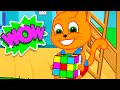 Família de Gatos - Resolva você mesmo o cubo de Rubik Desenho Animado em Português Brasil