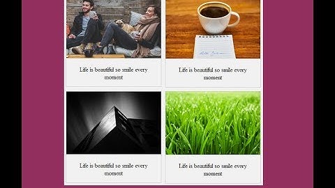 How to create image gallery using html and css ?