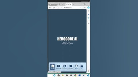 The start page of my application web page for my bachelor