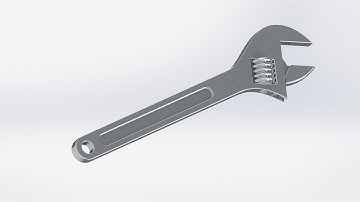 Hướng dẫn học Solidworks cơ bản - Vẽ cái mỏ lết bằng Solidworks