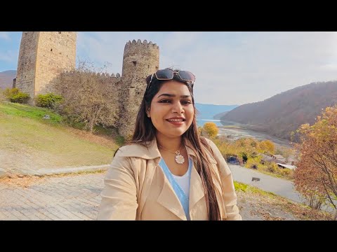 🇬🇪 Georgia യിൽ ഉള്ള ഒരു കോട്ട 🏰 ശെരിക്കും ഇവിടെ പ്രേതം ഉണ്ടെന്ന കേട്ടെ 🤭 #trending #ananuri