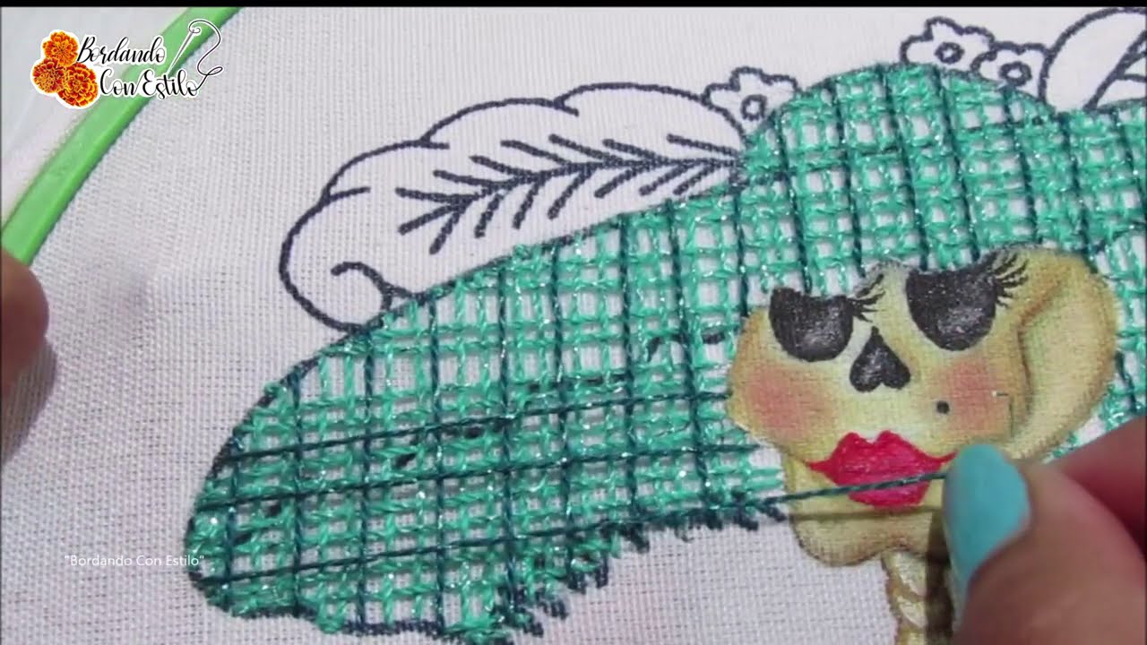 SOMBRERO CATRINA -Bordando con estilo-