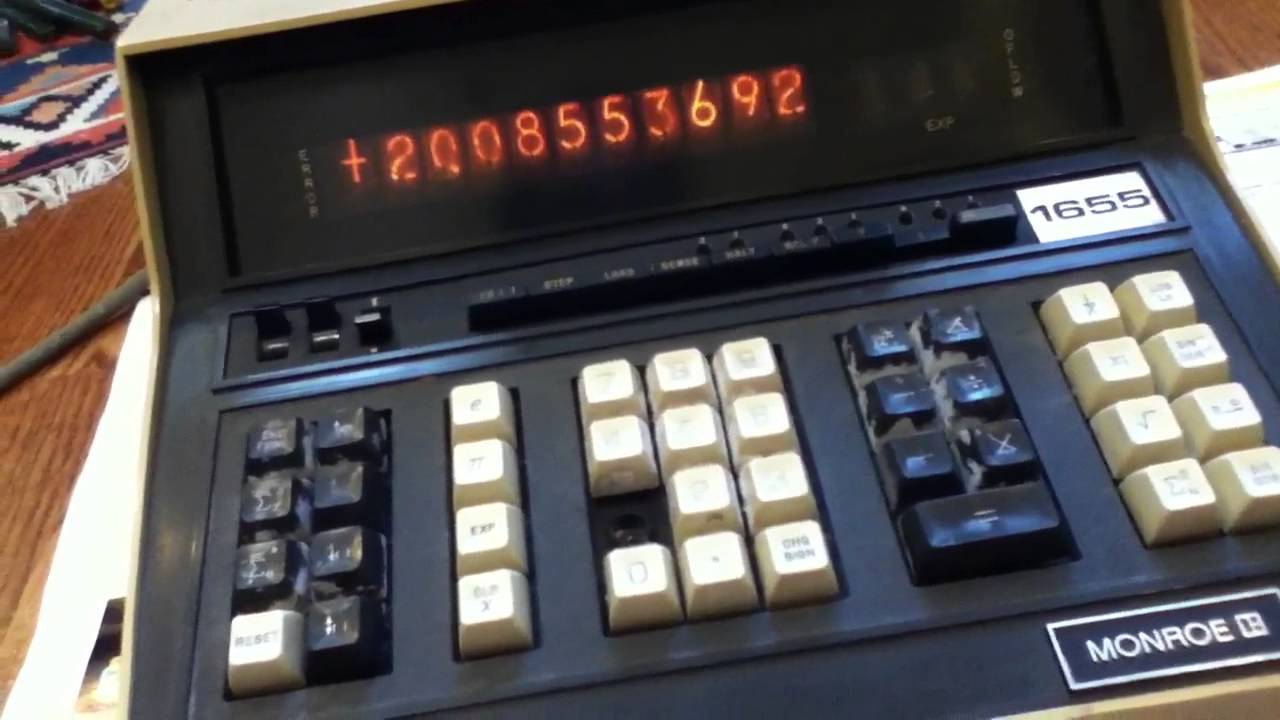 Monroe 1655 calculator YouTube
