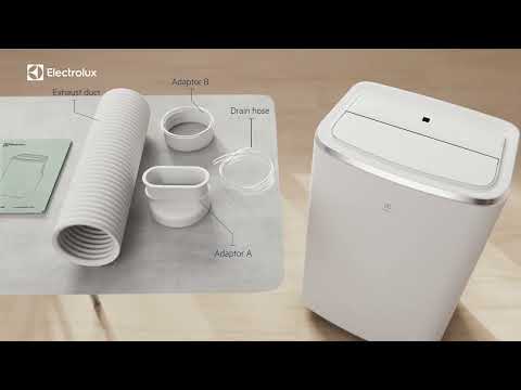 Electrolux Comfort 600 EXP34U339CW -siirrettävä ilmastointilaite esittelyvideo