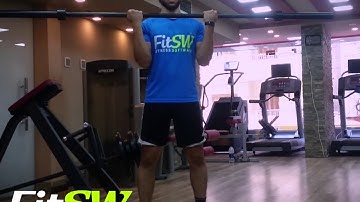 Close Grip Straight Bar Bicep Curl: Exercise Demo How-to