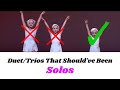 Duettrios that shouldve been solos  dance moms
