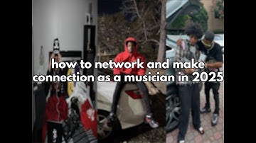 how to network and make connection as a musician in 2025