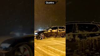 Quattro Snow Drift #quattropower #snowdrift #driftquattro #audiquattro #quattroaudi #snowracer #snow