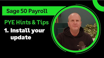 Sage (UK): Payroll year end top tips - Step 1: Install your update