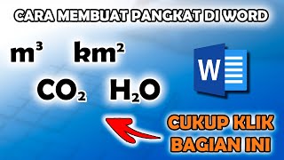 Cara Membuat Pangkat Di Word