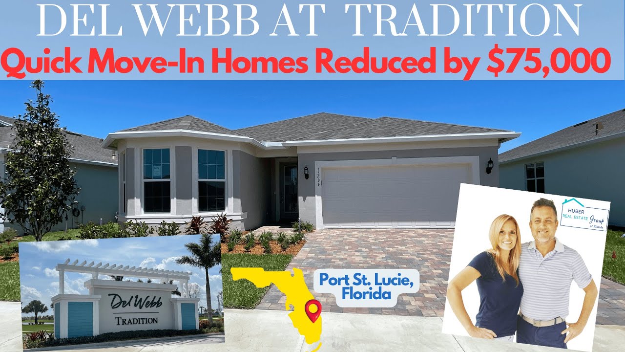 Del b at Tradition New Quick MoveIn Homes Reduced by 75,000 YouTube