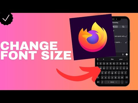 How to change the font size in the Firefox browser?
