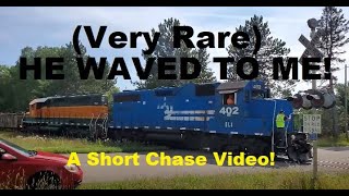 The RARE Wave While Flagging A Rural Railroad Crossing It Happened trains | Jason Asselin