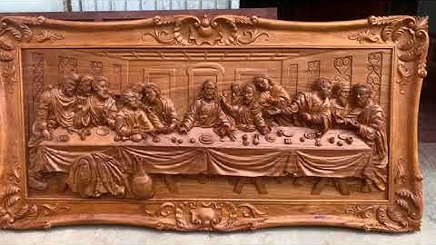 Tranh gỗ cao cấp bữa tiệc ly. 0968.911.950-0967.139.427