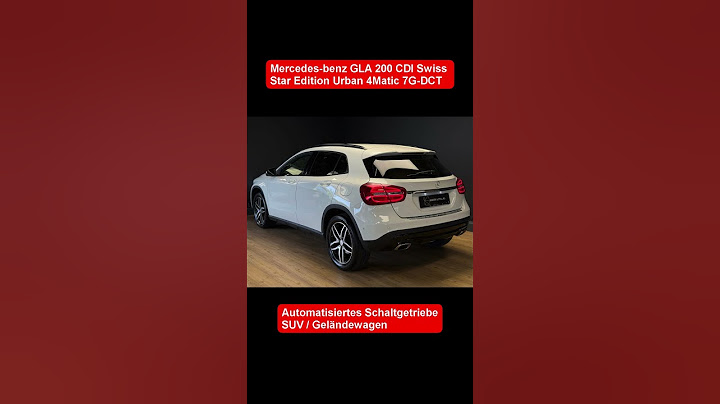 Mercedes benz GLA 200 CDI Swiss Star Edition Urban 4Matic 7G DCT