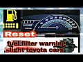 HOW TO RESET DIESEL FILTER LIGHT TOYOTA ETIOS