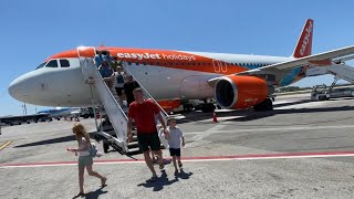 Manchester To Kos Easyjet A320-200 G-Ezoa Easyjet Holidays Livery 18.7.23