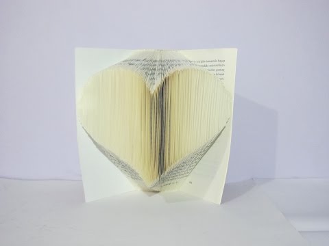 How to make a book folding (heartshape)