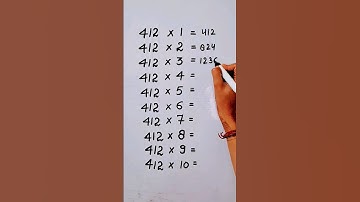 Write the Table of 412 in 18 second only..#maths #mathshack #mathstricks ‎@study_care0 