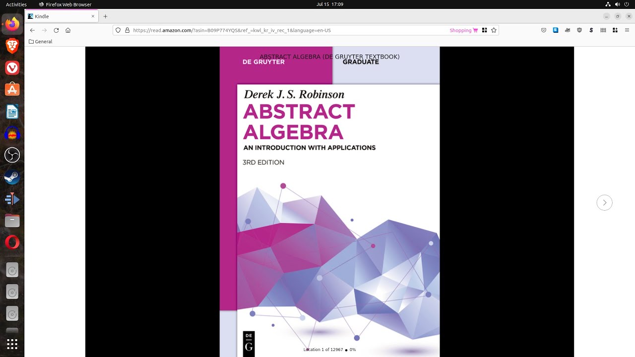 Review Abstract Algebra By Derek J.S. Robinson