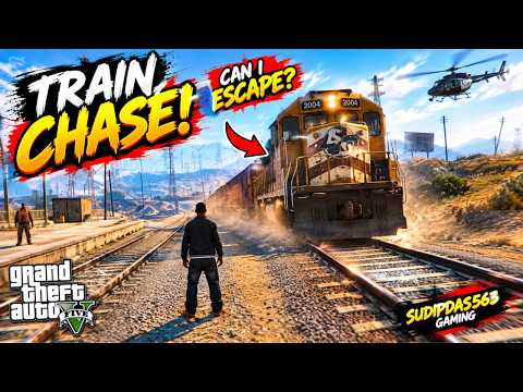 🚆 GTA V TRAIN! 😱😱😱 GRAND THEFT AUTO V ENHANCED GAMEPLAY