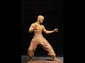 How To Sculpture The Bruce Lee Statue By Wood Craft Wood