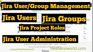 Jira User \ Groups Management || Vasawii Freshers World |jira tutorial-EP#17
