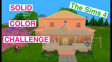 THE SIMS 4 SOLID COLOR BUILD CHALLENGE (Pink)