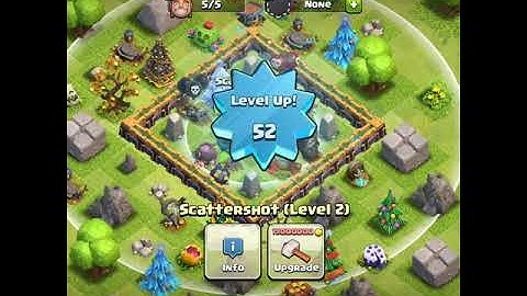 UPGRADING SCATTER SHOT LEVEL 1 TO MAX #COC #ClashOfClans #ScatterShot #Shorts #ShortVideo #COCShort