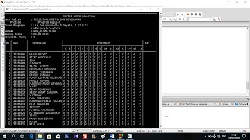 Cara membuat tabel absen pada code block(bahasa C )
