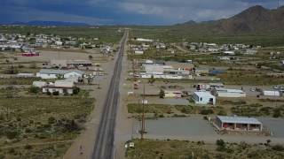 Drone Stroll Down Main Street: Dolan Springs, AZ 3/27/17