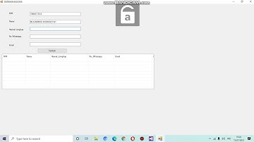 Membuat Data Mahasiswa Menggunakan Aplikasi Visual Studio