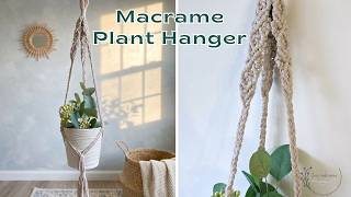 DIY Modern Macrame Plant Hanger | Step by Step for Beginners