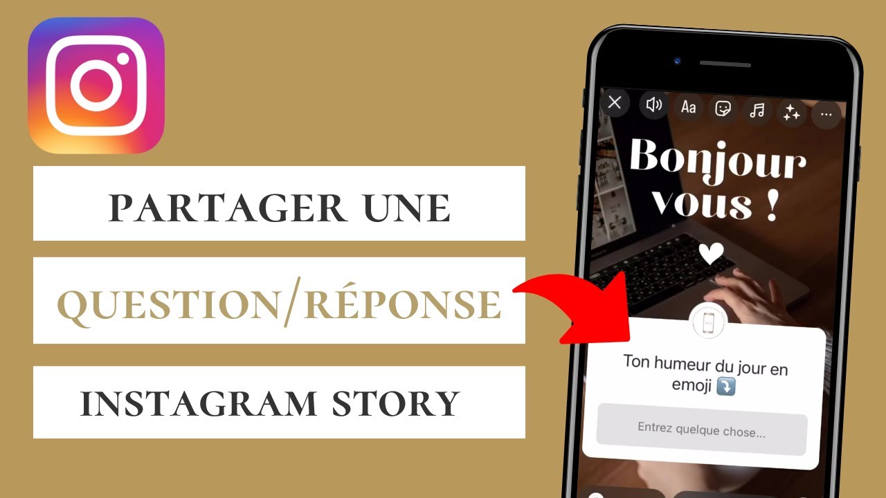 Comment partager une question réponse dans Instagram story ?