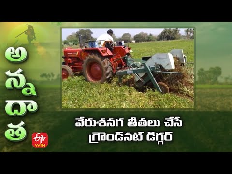 వేరుశనగ తీతలు చేసే గ్రౌండ్‌నట్‌ డిగ్గర్‌ | Digger for Groundnut Harvesting | ETV