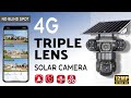 Jopters Triple Lens Solar 4G CCTV Solar Camera [Mobile App]