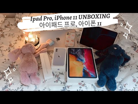 아이패드 프로 4세대 아이폰 11 언박싱 l 애플펜슬 2세대 l 악세사리 l iPad Pro 4th Generation, iPhone 11 Unboxing 